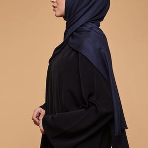 Maritime Blue Lenzing Modal Hijab - CAVE