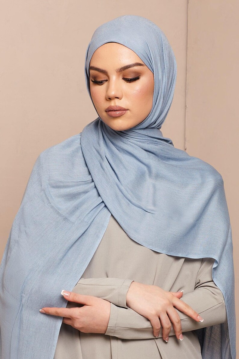 Airy Blue Lenzing Modal Hijab - CAVE