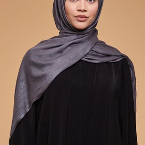 Shadow Charcoal Lenzing Modal Hijab - CAVE