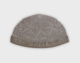 Kufi kuwaití de algodón verde menta