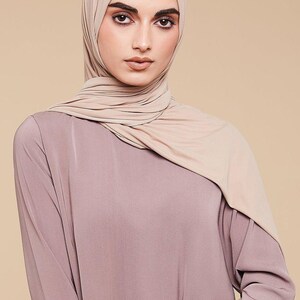 Stone Soft Modal Jersey Hijab image 2