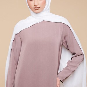 Ice White Lenzing Modal Hijab - CAVE