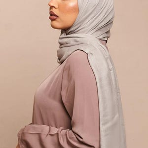 Quite Grey Lenzing Modal Hijab - CAVE