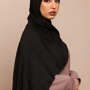 Black Lenzing Modal Hijab - CAVE