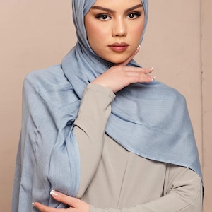 Airy Blue Lenzing Modal Hijab - CAVE