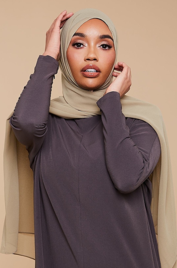 Pedra Macia Crepe Chiffon Hijab Portugal