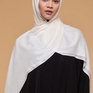 Buttercream Lenzing Modal Hijab - CAVE