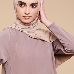 Stone Soft Modal Jersey Hijab image 3