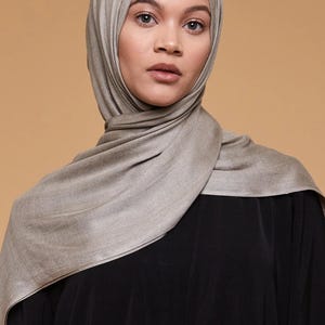 Latte Lenzing Modal Hijab - CAVE