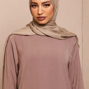Pale Khaki Lenzing Modal Hijab - CAVE