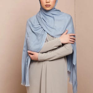 Airy Blue Lenzing Modal Hijab - CAVE