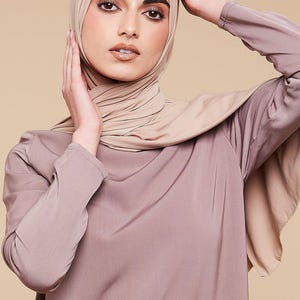 Stone Soft Modal Jersey Hijab image 1