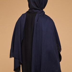 Maritime Blue Lenzing Modal Hijab - CAVE