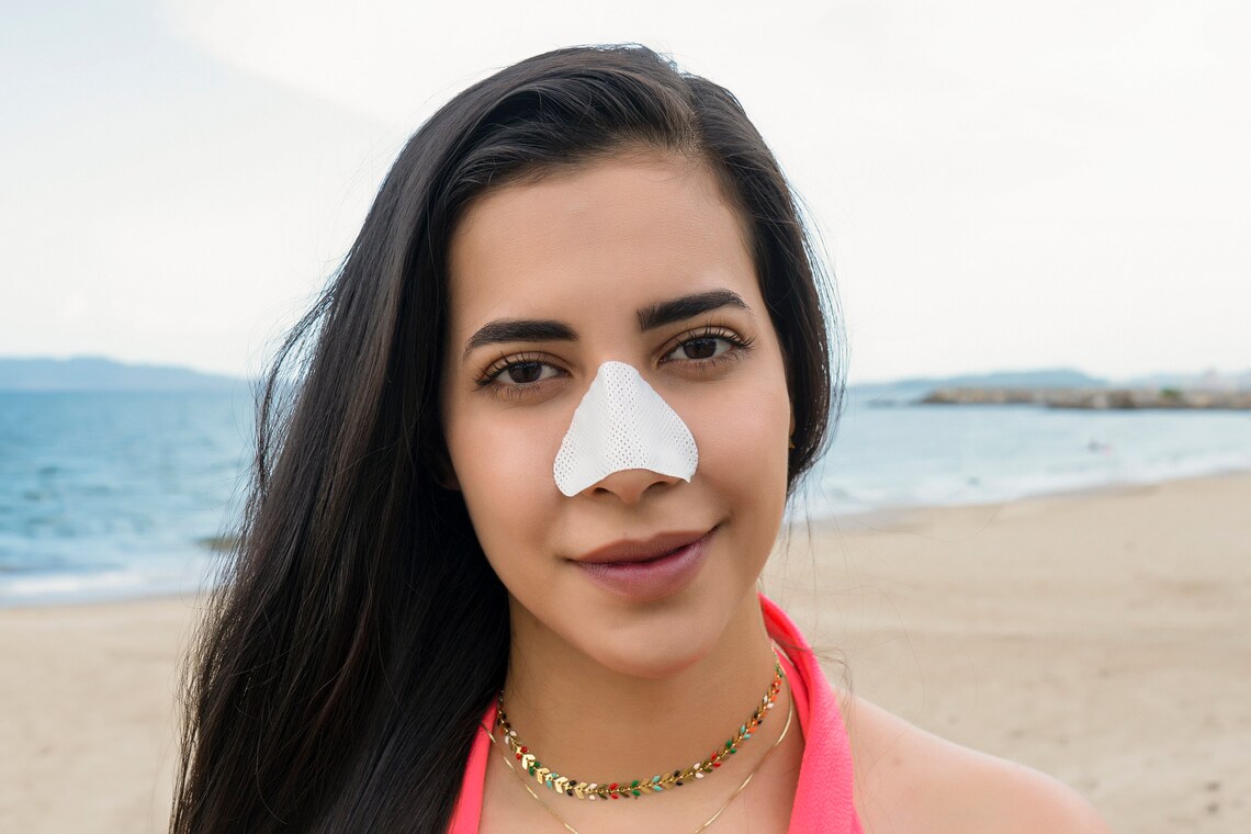 Sun Protection Nose Patch beige White Etsy