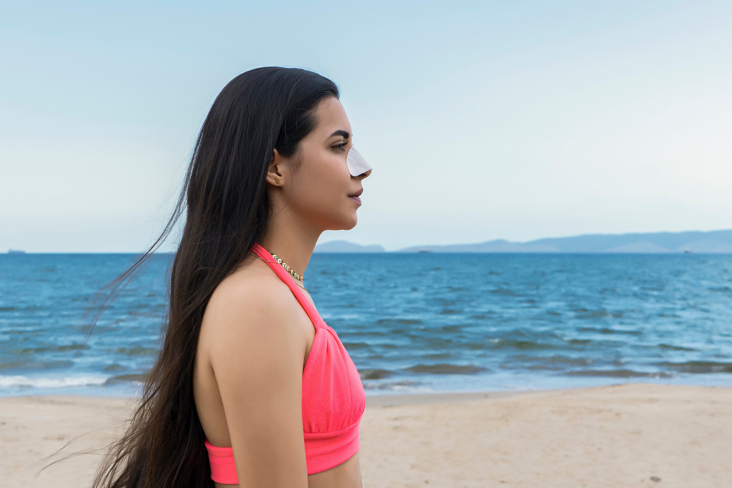 Sun Protection Nose Patch beige, White Etsy