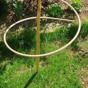 80-120 cm shrub support / plant support made of chestnut wood and rattan, plant support available in 0.8 meters, 1 meter and 1.2 meters