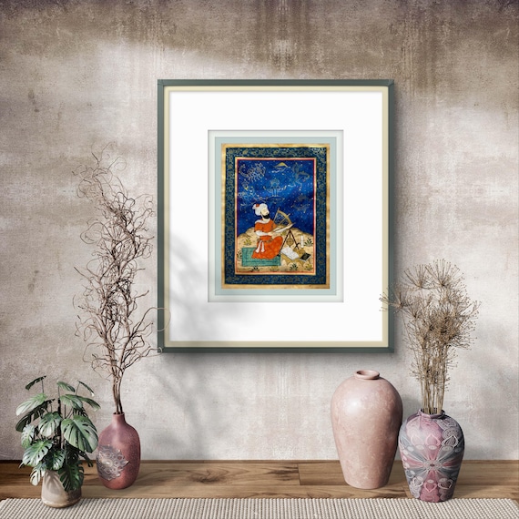 The Timurid Astronomer Mirzo Ulughbek - Observing the Cosmos - Depiction of the Great Astronomer and Mathematician of Samarkand | UNFRAMED
