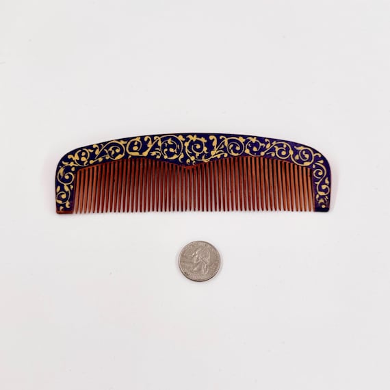 Handcrafted Ornamental Lacquer Hair Comb |  Premium Quality Fine Maple Wooden Comb | Fine Toothed Comb | Unique Designed Painted Patterns