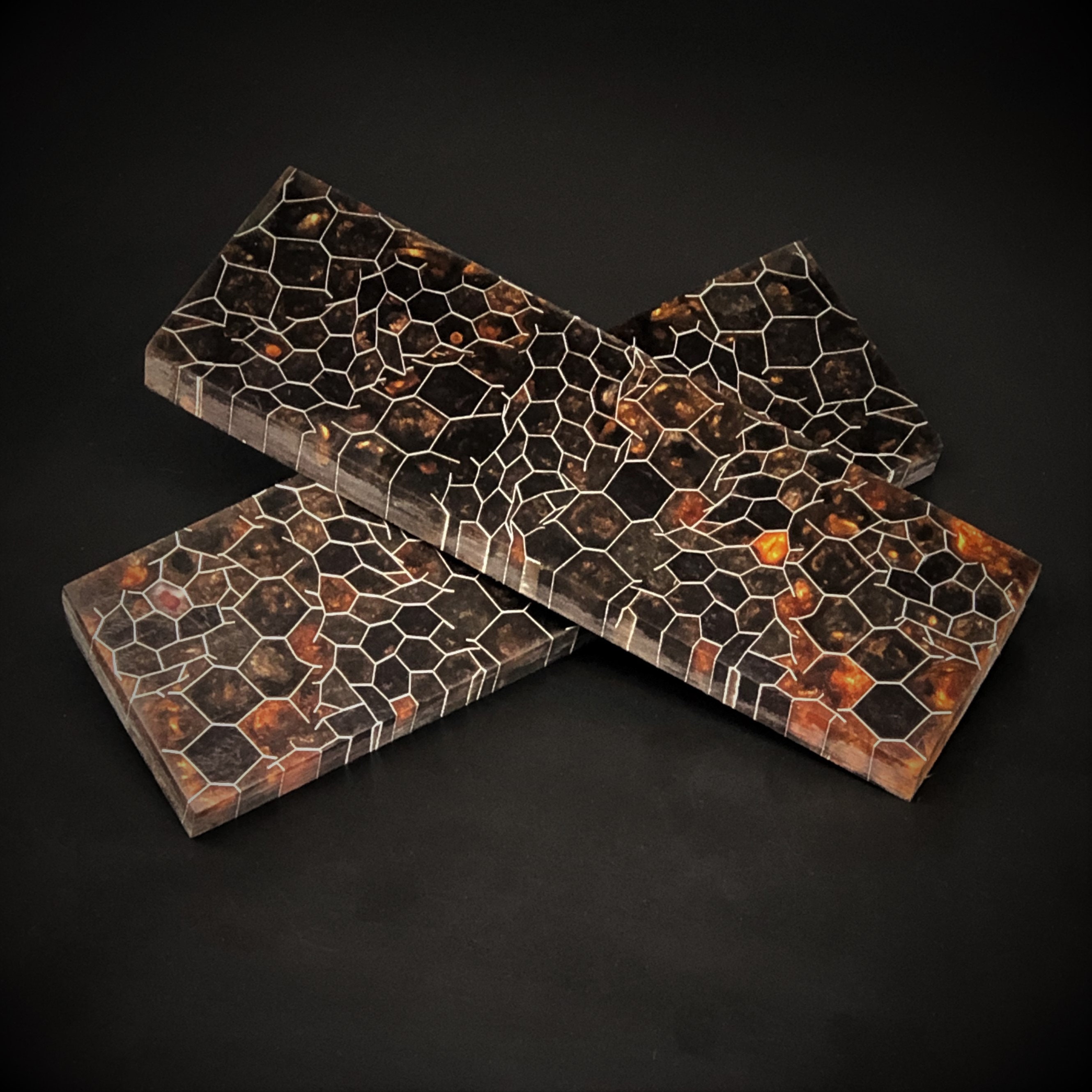 Aluminum and Urethane Resin Custom Knife Scales Etsy