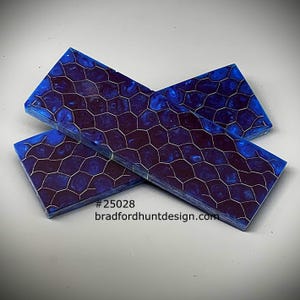 Aluminum Honeycomb and Urethane Resin Custom Knife Scales #25028