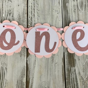 First Birthday Banner, Highchair ONE Garden Party Banner, First Birthday, One High Chair Banner