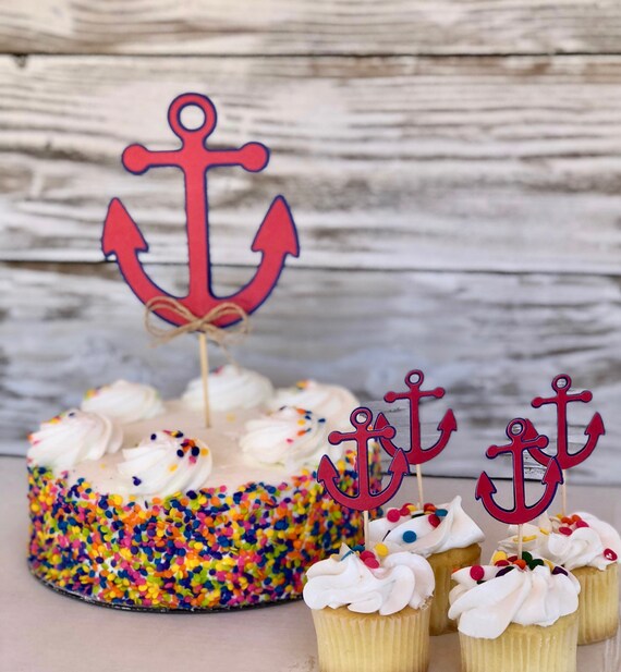 Ancre De Bateau Topper Cake Gateau Theme Nautique Gateau De Etsy Ancre De Bateau Topper Cake Gateau Theme Nautique Gateau De Etsy