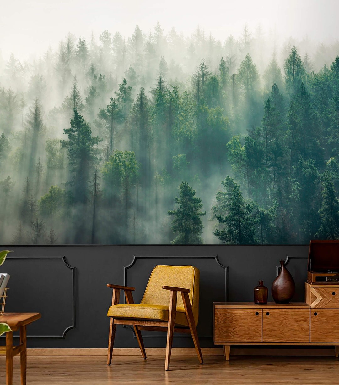 Forest Wall Mural Nature Landscape Wallpaper Peel and Stick Removable ...