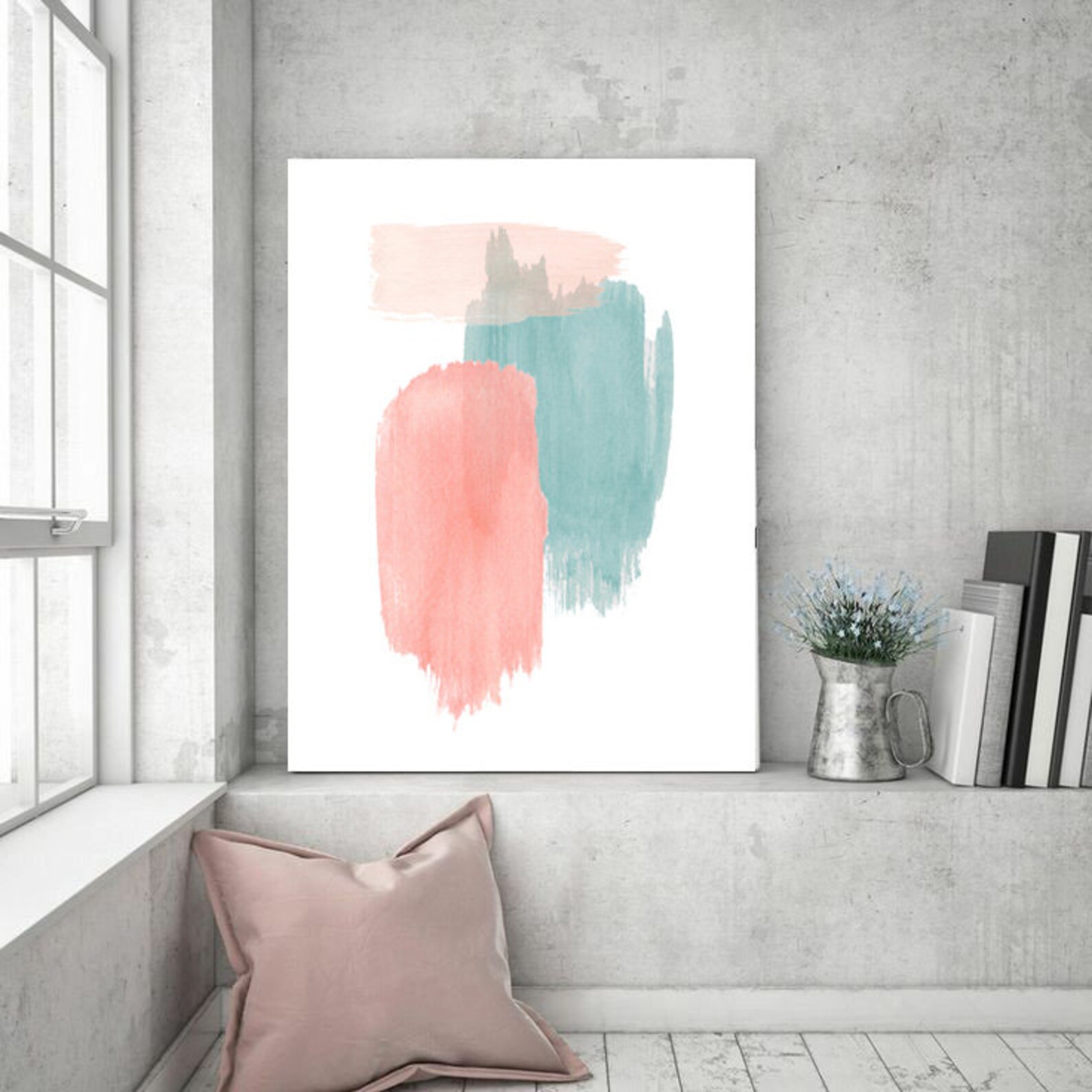 Abstrakte Aquarell Striche Druck für sofortigen Download große | Etsy