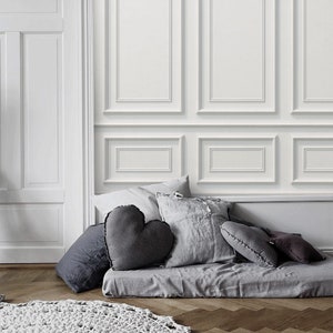 French Panels Wallpaper Mural: 3D Effect, Peel and Stick Accent Wall - Etsy