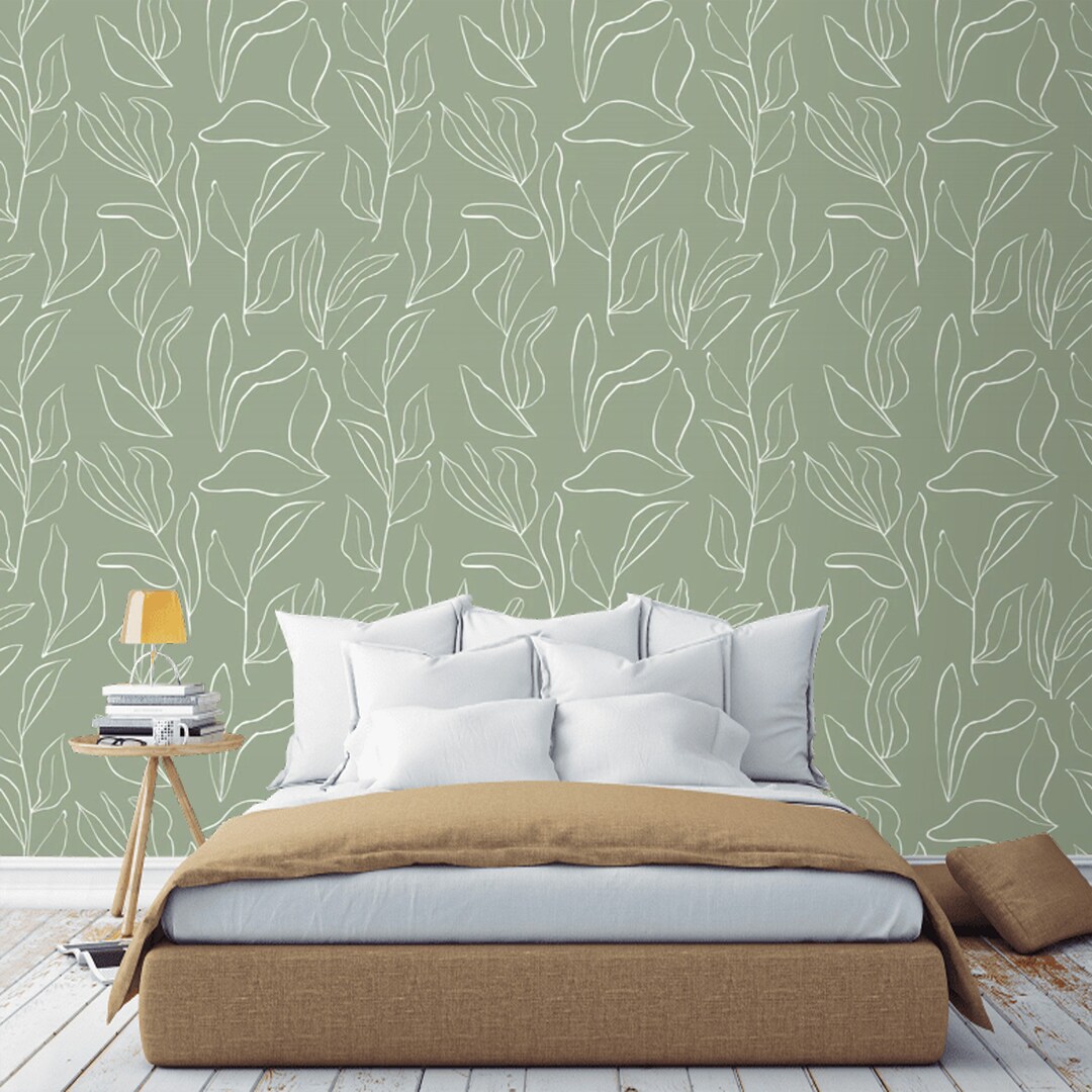 Beautiful view of Compact Urban Textured Wallpaper With Botanical Prints