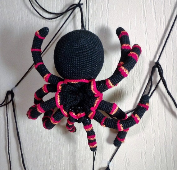 Spider Spider Toy Gothic Home Decor Halloween Giant Etsy