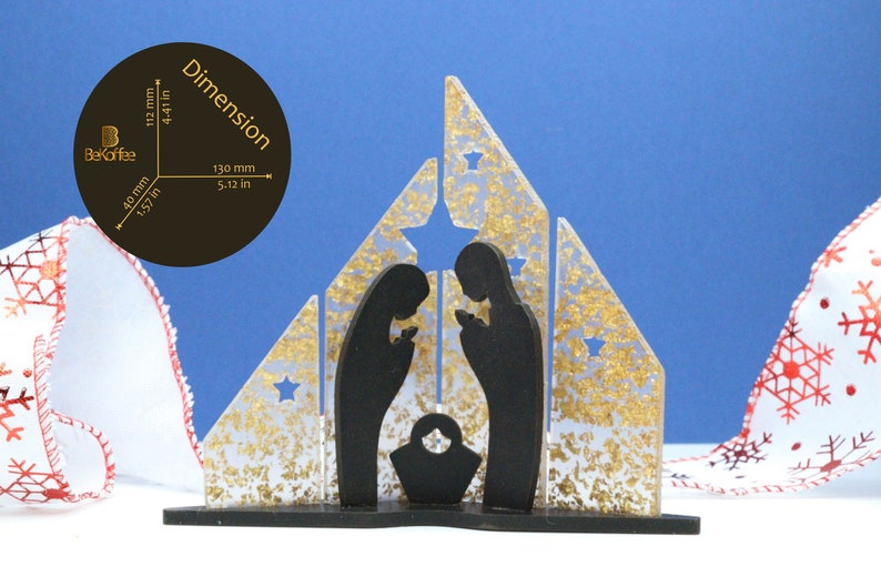 Nativity Scene Set in Recycled Coffee Handmade Nativity Etsy