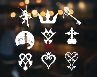 Kingdom Hearts 3 - UV DTF Decals - Cute Sticker Set for Car, Truck, or Boat - Gamer Gift Idea