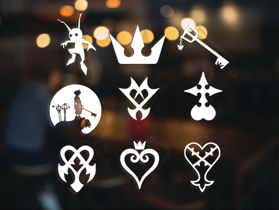 Kingdom Hearts 3 - UV DTF Decals - Cute Sticker Set for Car, Truck, or Boat - Gamer Gift Idea