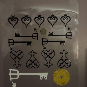 Kingdom Hearts 3 - UV DTF Decals - Cute Sticker Set for Car, Truck, or Boat - Gamer Gift Idea image 10