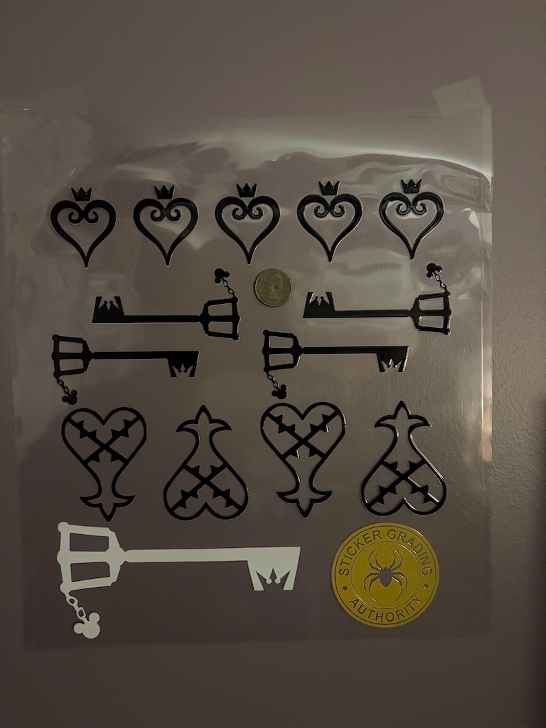 Kingdom Hearts 3 - UV DTF Decals - Cute Sticker Set for Car, Truck, or Boat - Gamer Gift Idea image 10