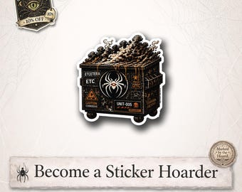 UNIT-005 Corrosion Dumpster Sticker | 2.5” Vinyl Industrial Hazard Sticker | Toxic Decal