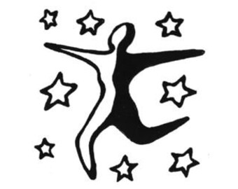 Morning Dancer art rubber stamp