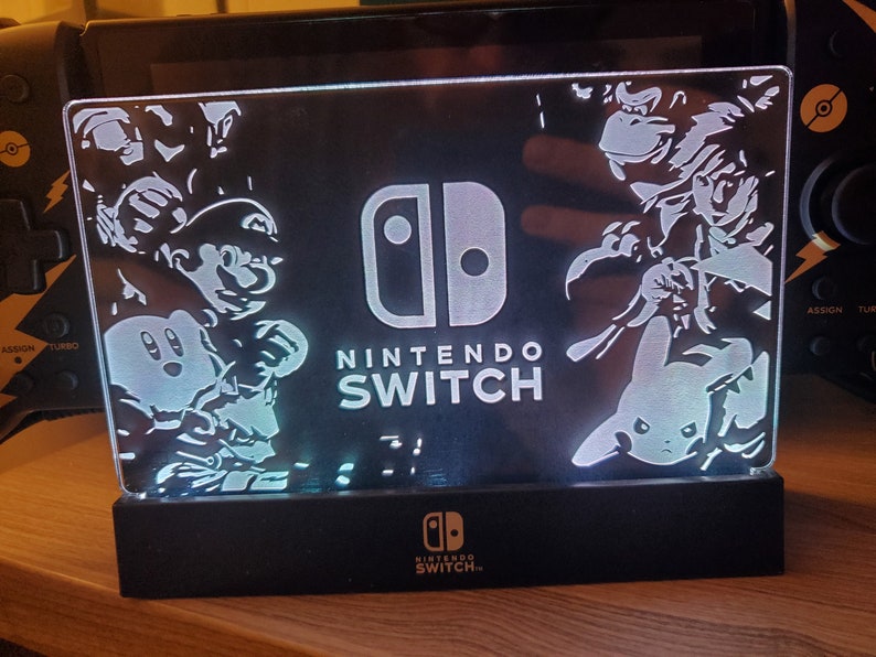 Custom Plate for Nintendo Switch Light Dock Smash Bros LE Dock