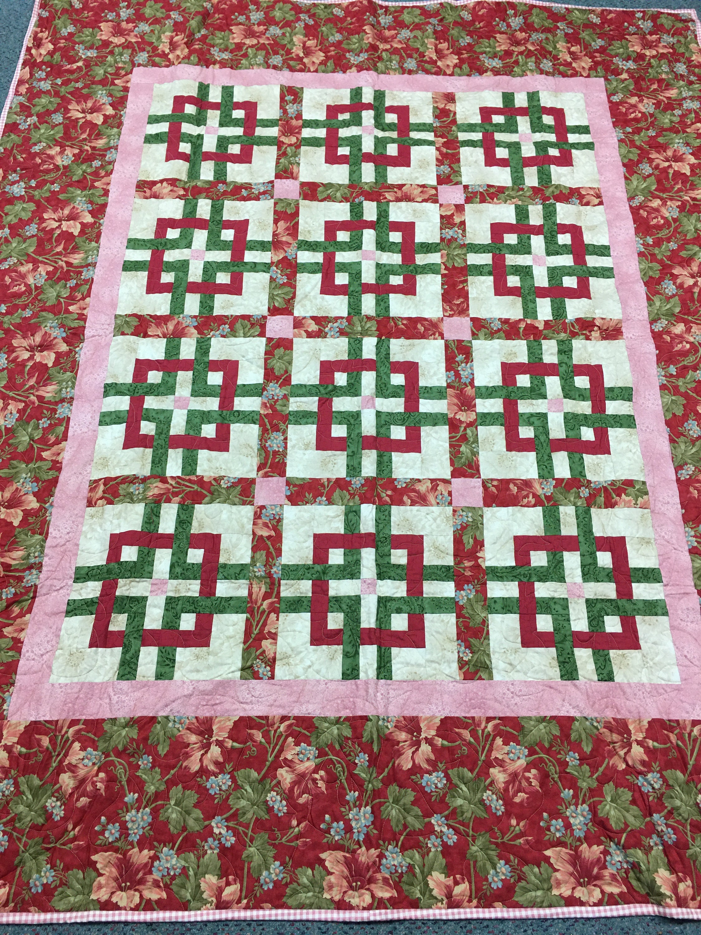 Quilted Bed Quilt / Quilt / Throw / Blanket