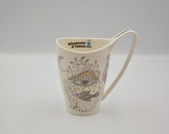 Whatever It Takes Charity Campaign Mug Featuring Artwork by Actor Pierce Brosnan
