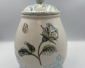 Edie Rose by Rachel Bilson Home Bloom Collection Canister with Bird on Lid