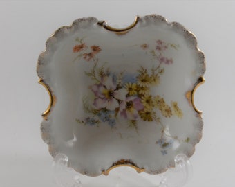 R C Monbijou Bávara Baratija / Plato de menta con flores