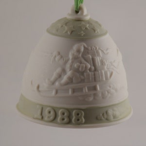 Lladro 1988 Christmas Bell Ornament in Original Box