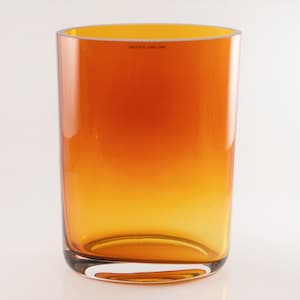 Polish Amber Art Glass Vase
