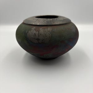 Hand Made Raku Pottery Indoor Planter - Artist Stamped