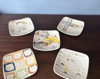 Cat plates by Manhattaner's Takashi Kuge - 5 Total