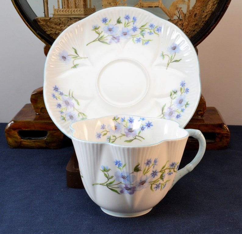 Shelley Blue Rock Teacup
