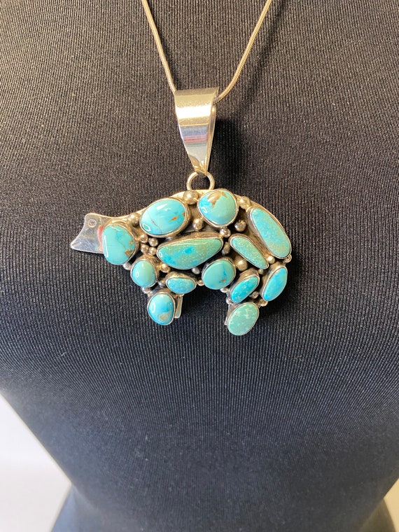 Bea Tom Navajo Native American Hematite Sterling Silv Gem