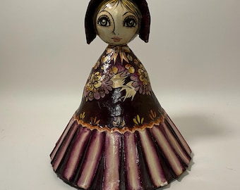 Vintage Mexican Papier Mache Doll by Abelardo Ruiz